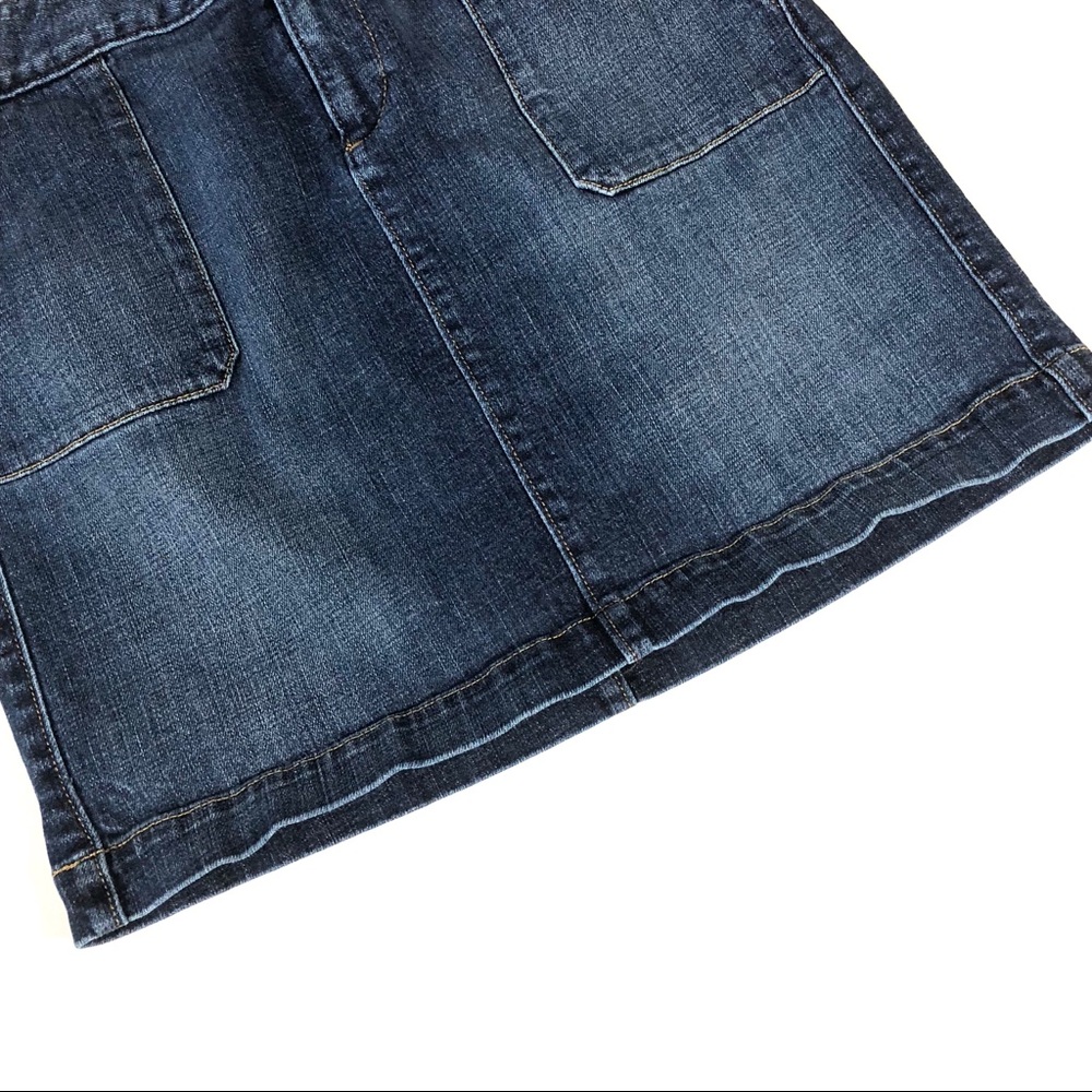Ann Taylor LOFT Stretch Denim Mini Skirt - Picture 4 of 8